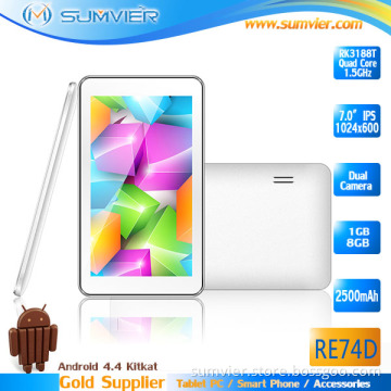 7inch Mini PC Rk3188t Quad Core 1g+8g Android Tablet PC (RE74D)